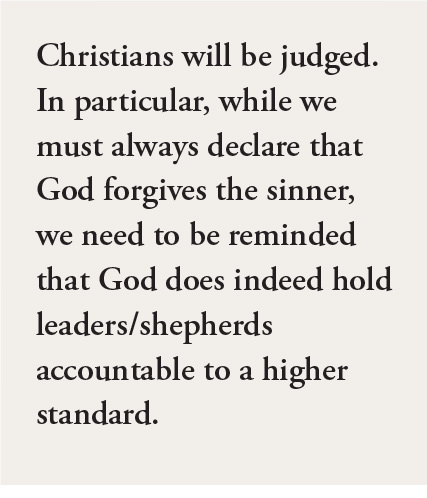 Christians will be judged Christians will be judged